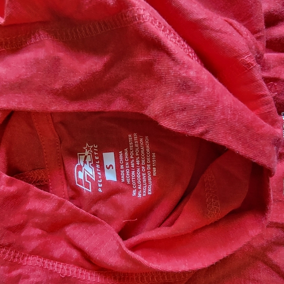 Pel Athletic, Red long sleeve hooded sweatshirt size Large - Picture 5 of 5